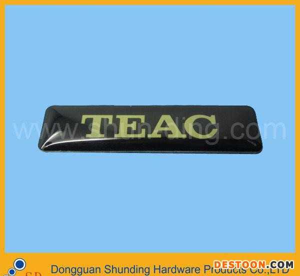 东莞标牌生产厂家，专业制造金属印刷  滴胶平面铭牌4