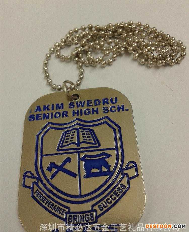 生产销售 金属印刷狗牌 钛钢刻字狗牌 质量可靠